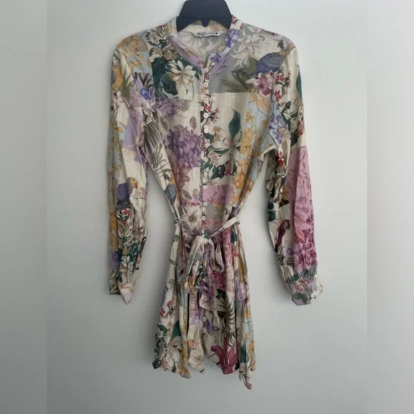 ZARA tropical print mini dress - Picture 3 of 6